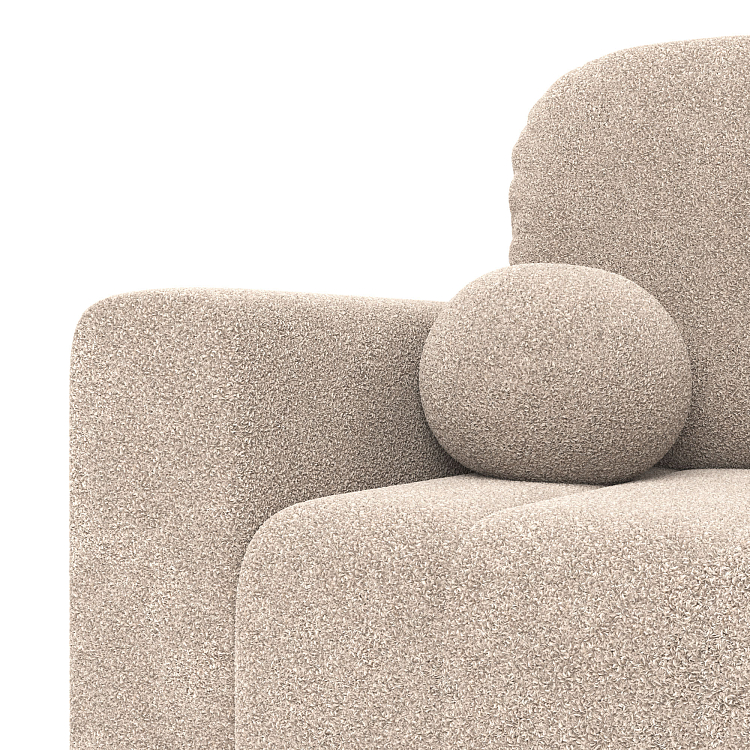 Вайли / Диван - кровать 3-х местн. Экомех fluffy 05 крем